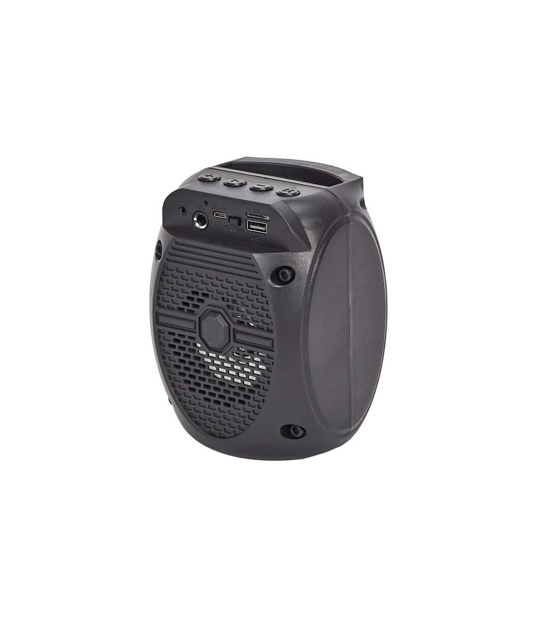 Enceinte Sans Fil Karaoké & Micro 15cm Noir-2