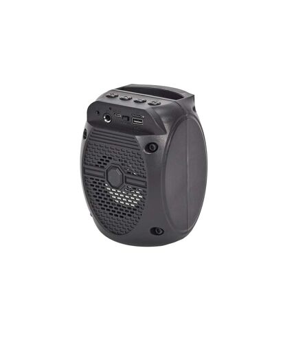 Enceinte Sans Fil Karaoké & Micro 15cm Noir