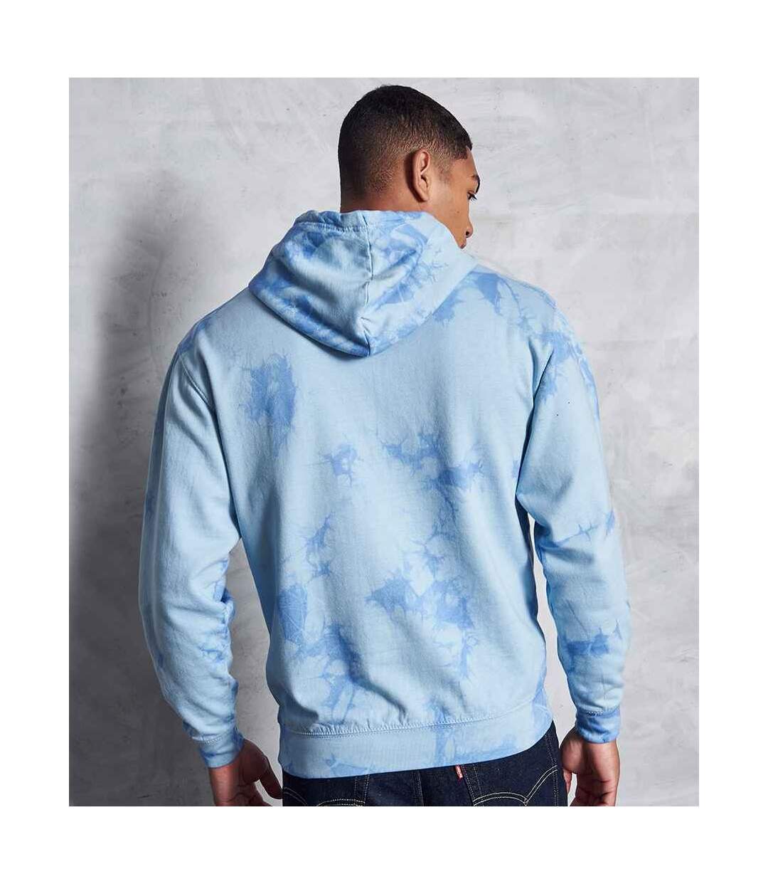 Awdis Unisex Adult Tie Dye Hoodie (Blue Cloud) - UTPC4780-2