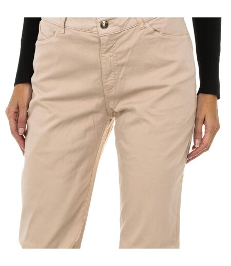 Regular fit stretch fabric long pants 6Y5J18-5N0RZ woman