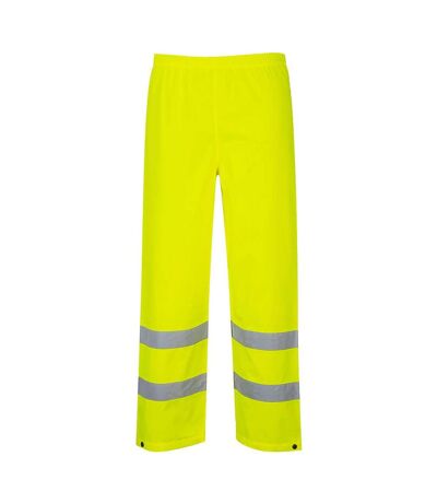 Portwest Mens Rain Hi-Vis Traffic Trousers (Yellow) - UTPW1126