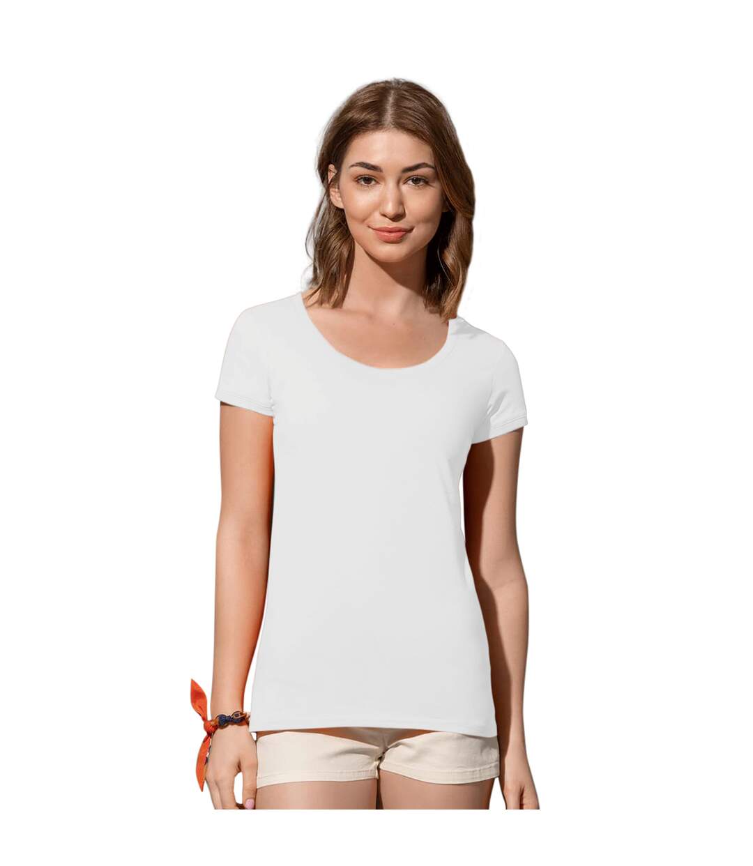 T-shirt megan femme blanc Stedman