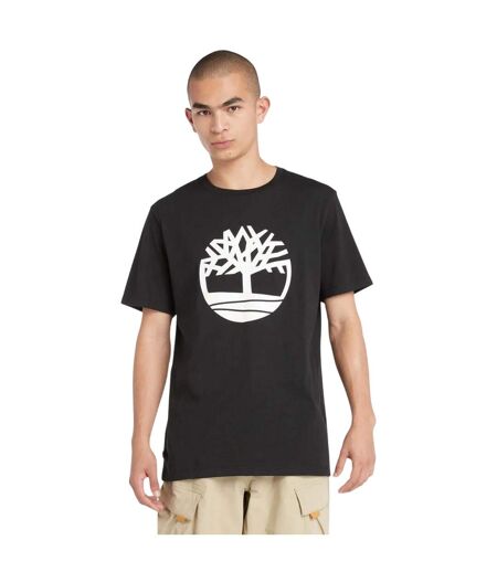 Mens Northwood Tree Logo Short-sleeved T-shirt Black Timberland