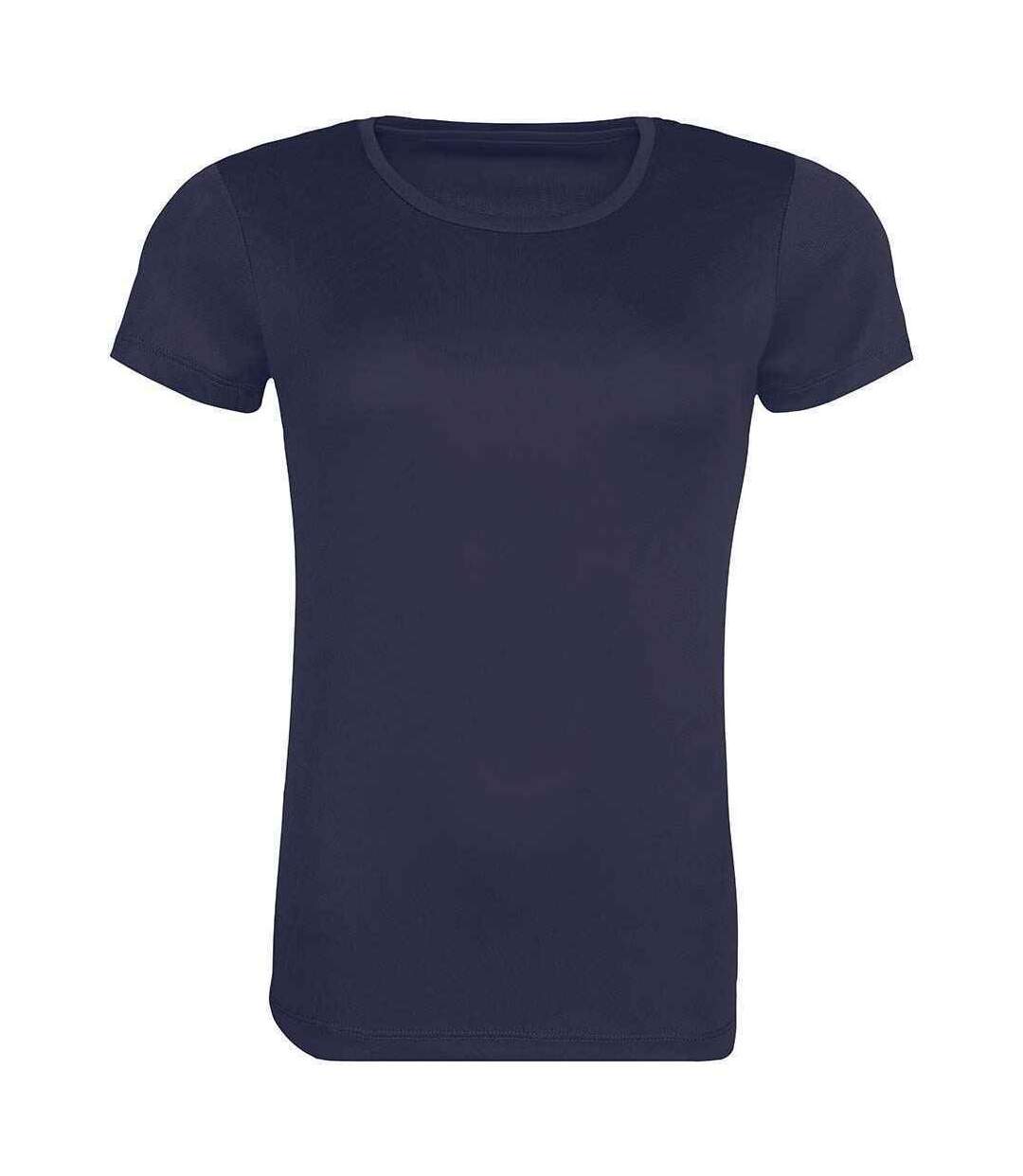 T-shirt cool femme bleu marine Awdis