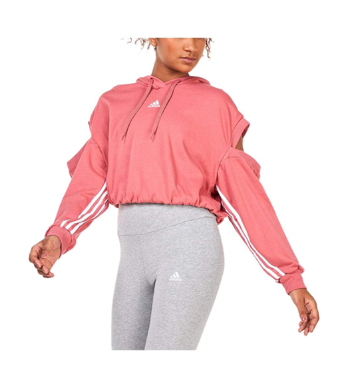 Sweat à Capuche Rose Femme Adidas  HK2570 - L-1