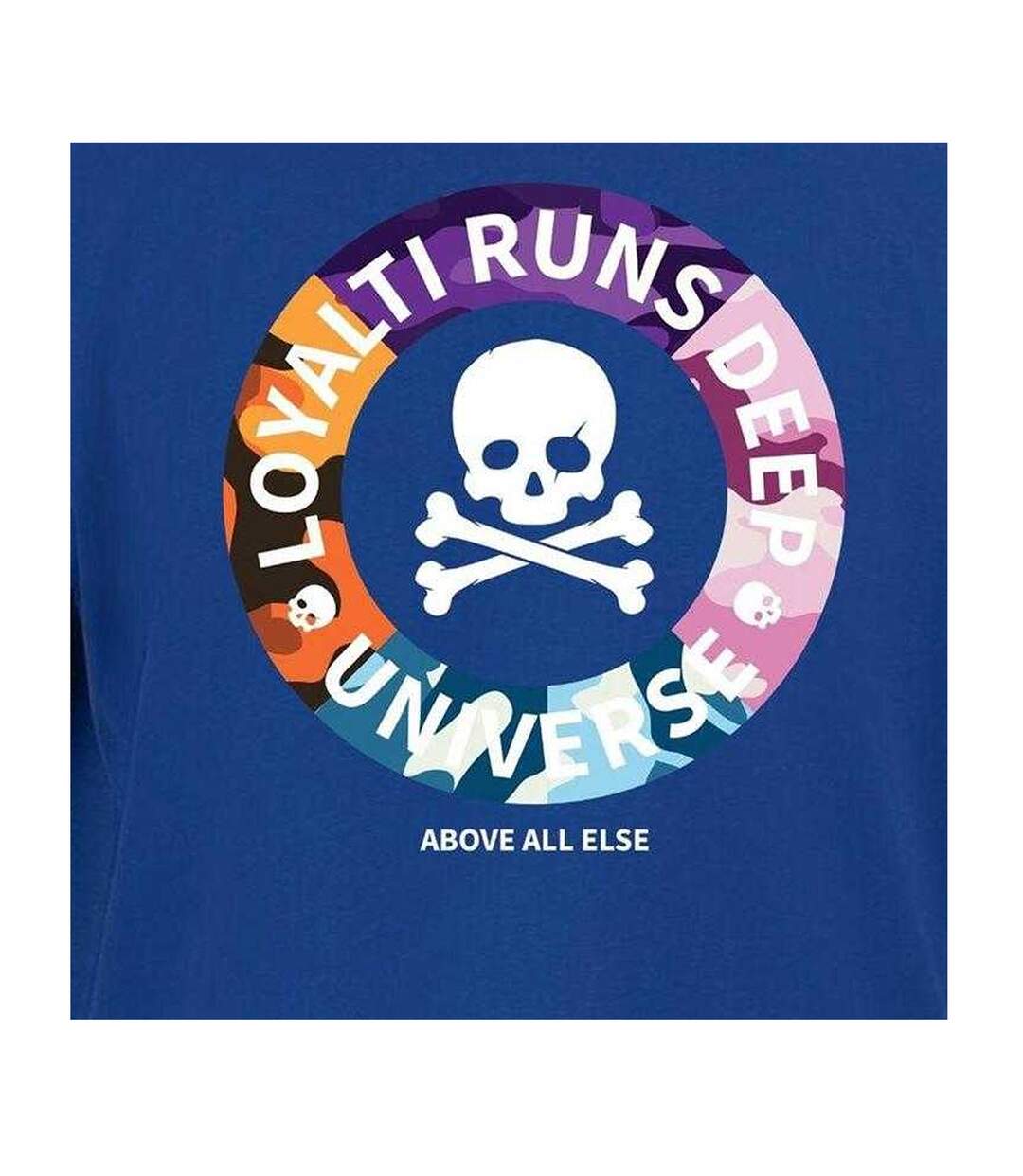 Unisex Adult Printed T-shirt Blue Loyalti-3