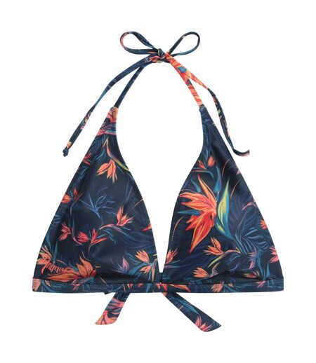 Animal Womens/Ladies Iona Leaf Print Halter Neck Bikini Top (Orange) - UTMW2642