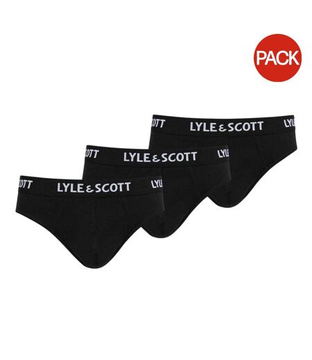 Lot De 3  Slips Motif/style Marque Homme Noir Lyle & Scott