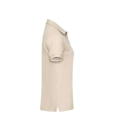 Womens/ladies Advantage Premium Polo Shirt Beige Cutter & Buck