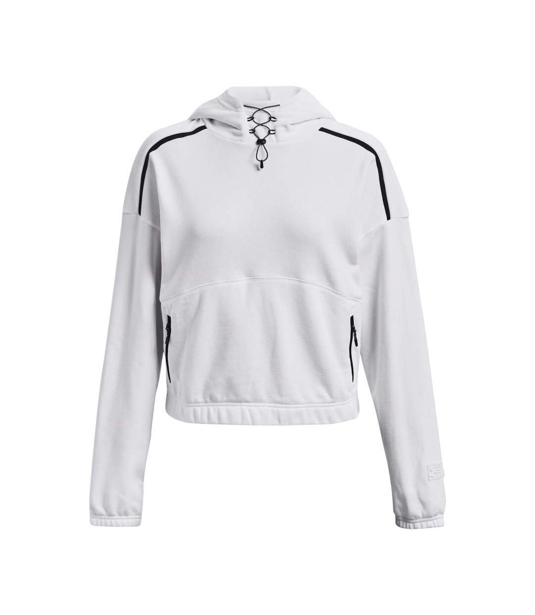 Sweat à capuche journey femme blanc Under Armour-1
