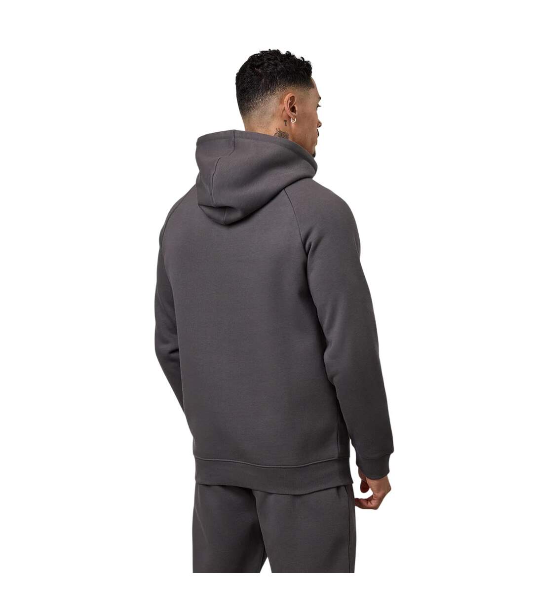 Mens Logo Raglan Raglan Hoodie Graphite Gym King-2