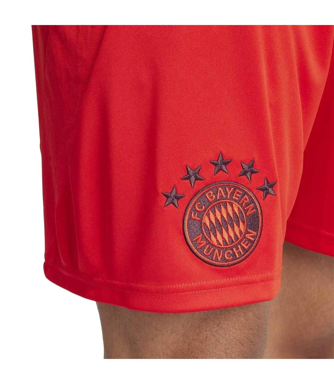 Short De Foot Motif/style Fc Bayern Munich 2024/2025 Adulte Rouge Adidas-4
