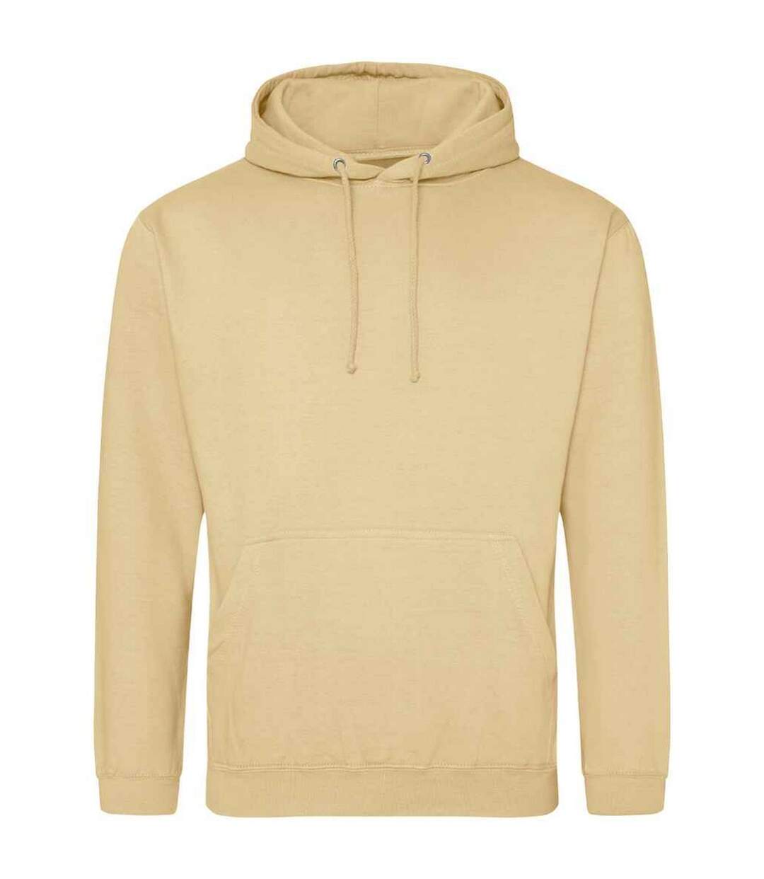 Sweat à capuche college adulte beige Awdis