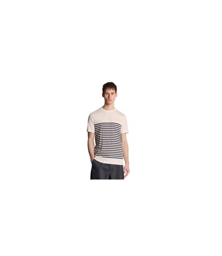 T-shirt Motif/style À Rayures Breton Homme Blanc Lyle & Scott