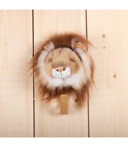 Patères petites têtes collection SOFT ANIMALS Savane Lion
