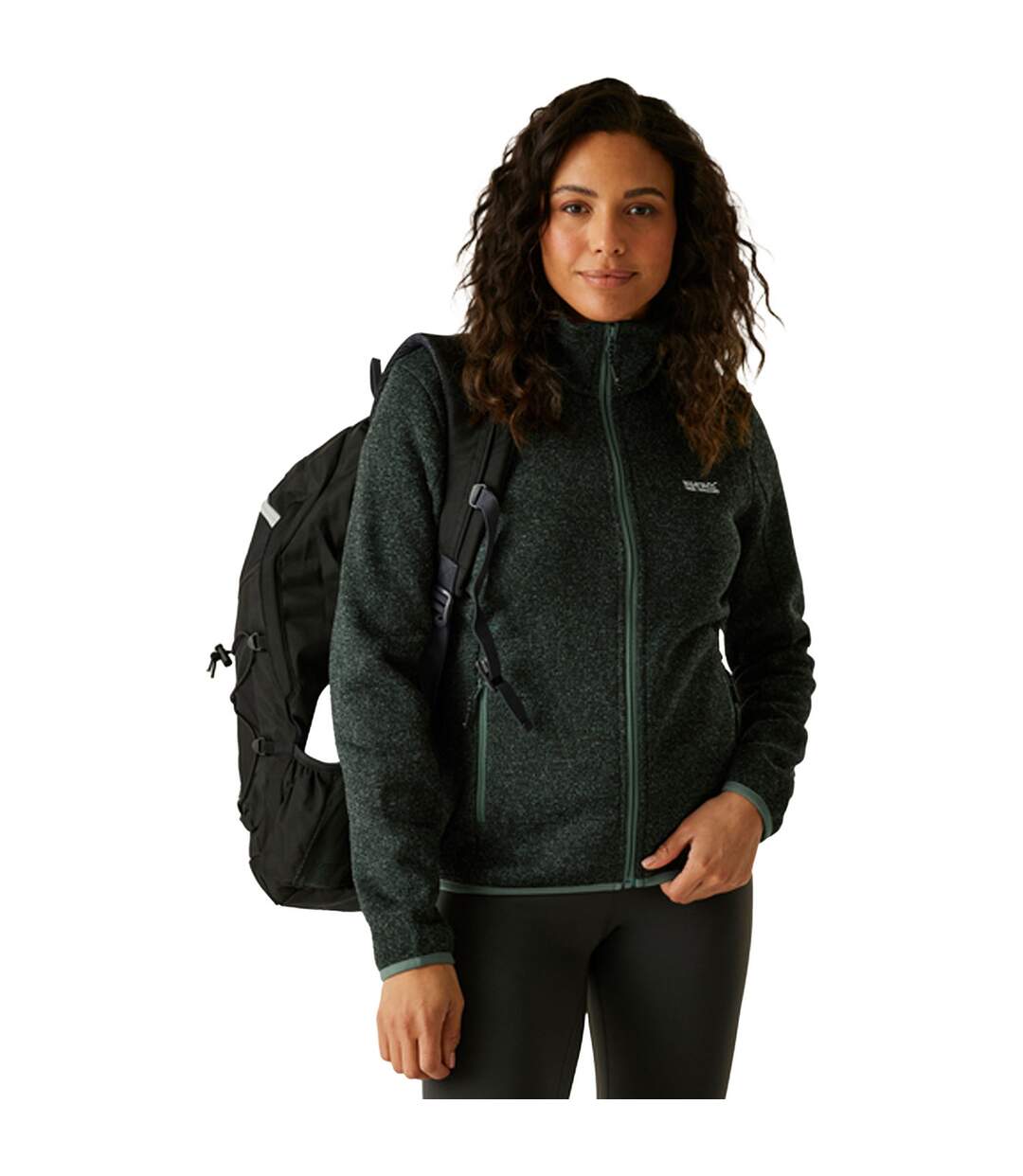 Womens/ladies Newhill Full Zip Fleece Jacket Spruce Green Regatta-1
