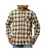 Chemise noire/beige homme kaporal berco - l-1