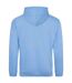 Sweat À Capuche College Adulte Bleu Bleuet Awdis-2