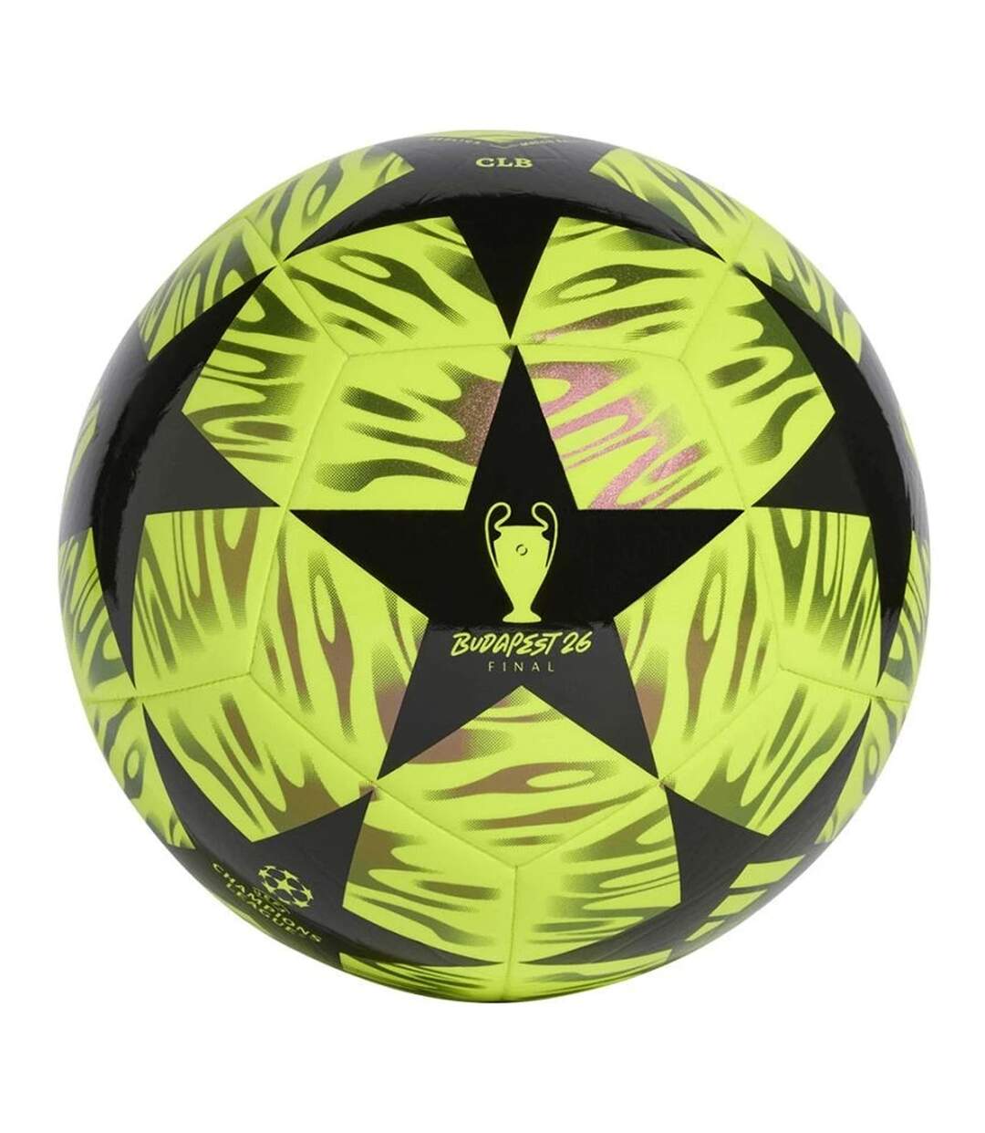 Ballon De Foot Motif/style Ligue Des Champions De L´uefa Final Club Taille 4 Jaune Vif Noir Adidas-2