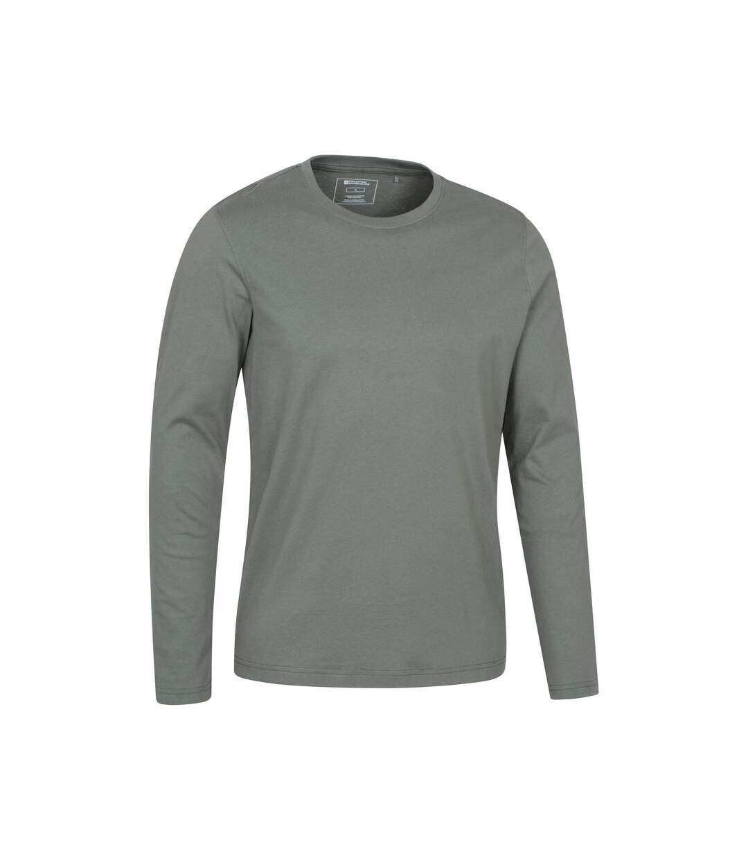 Mens flint crew neck long-sleeved t-shirt green Mountain Warehouse-3