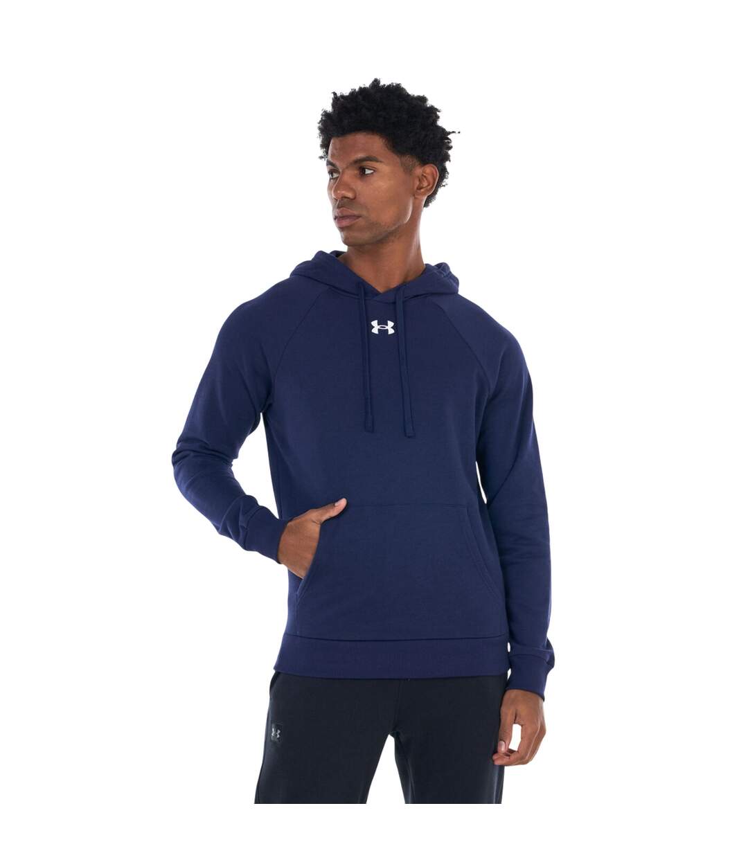 Sweat À Capuche Homme Bleu Marine Under Armour-2