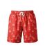 Wombat Mens Nautical Swim Shorts (Coral) - UTRW10200