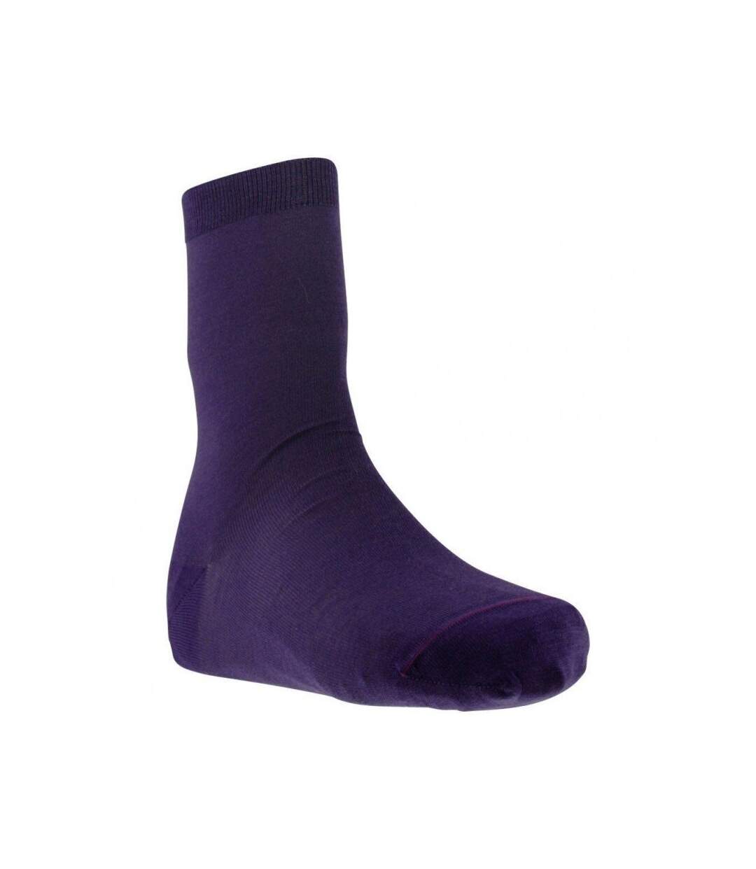 LABONAL Chaussettes Femme Laine JERSEY Prune-2