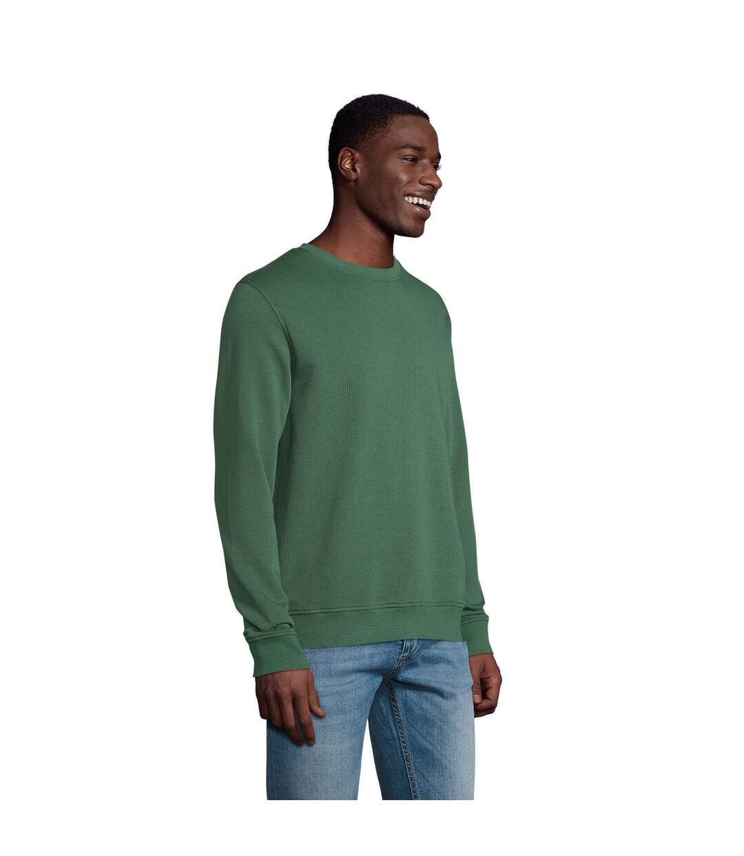 Sweat Comet Adulte Vert Bouteille SOLS-3
