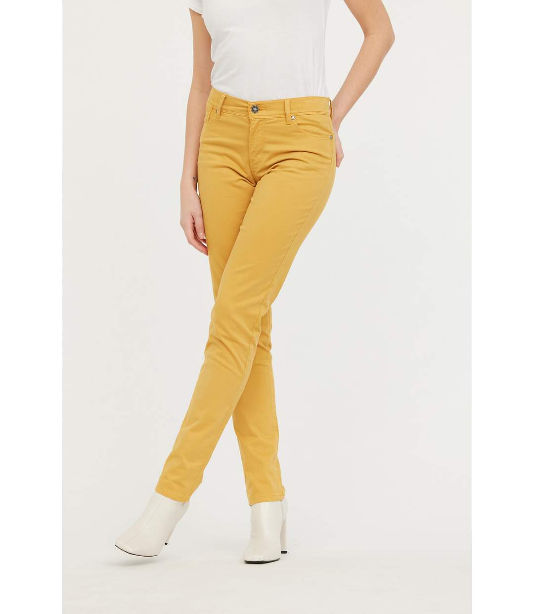 Pantalon coton slim JANA