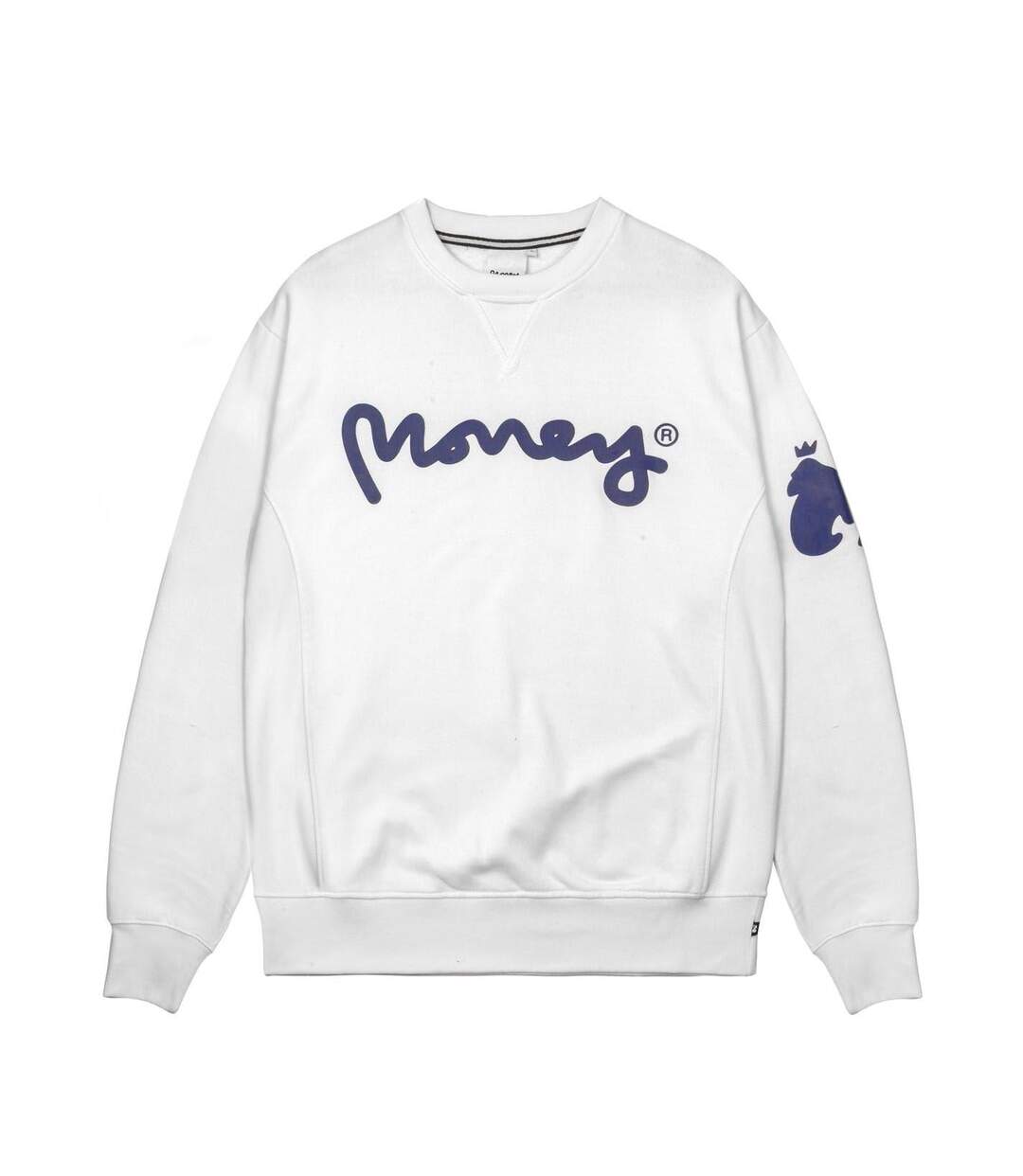 Sweat Manches Longues Motif/style Grand Singe Adulte Blanc Money-1