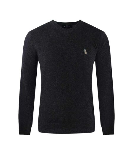 Mens Logo Jumper Dark Grey Aquascutum