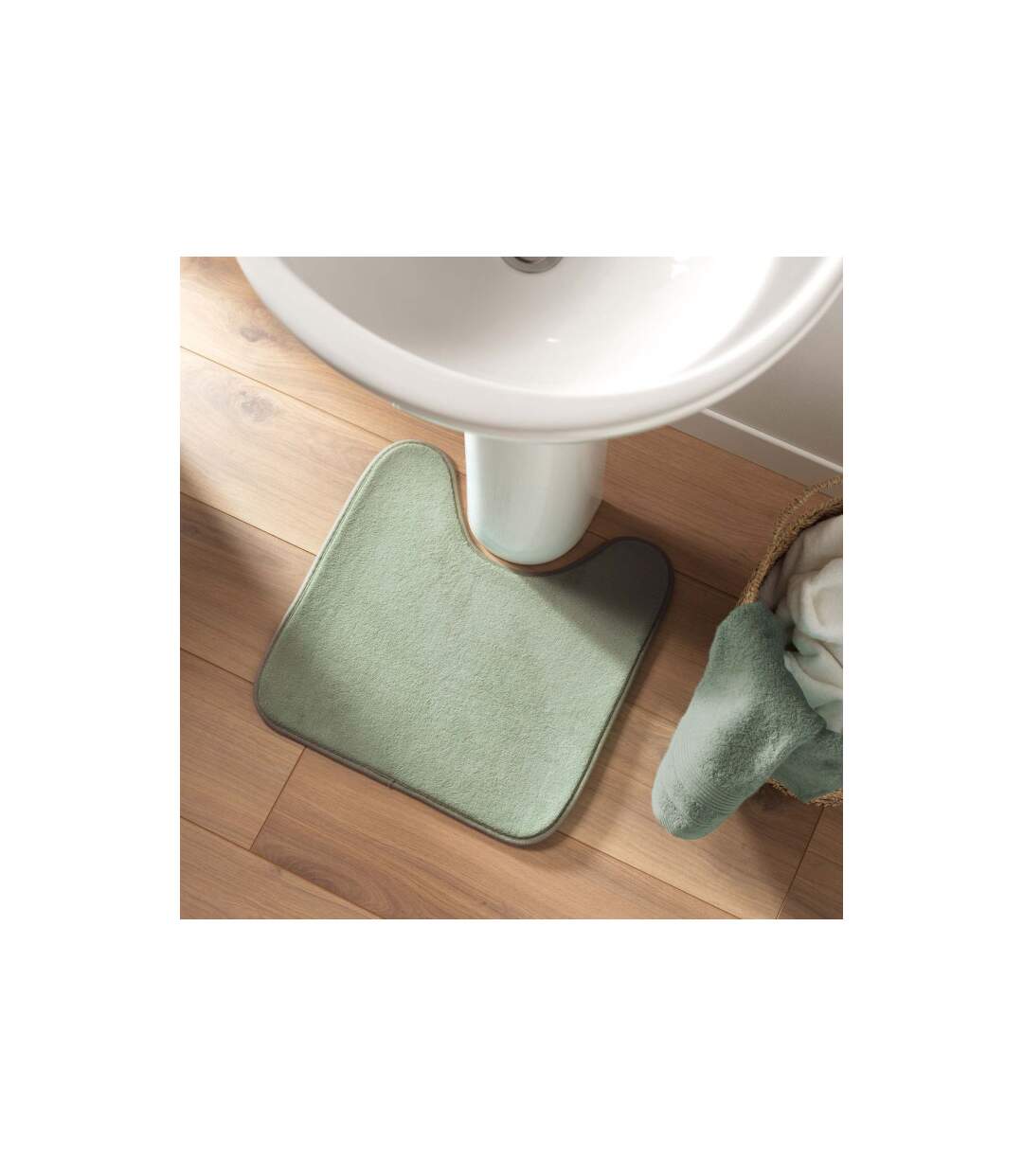 Tapis Contour WC Vitamine 45x45cm Sauge-4