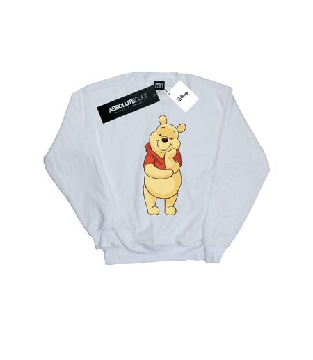 Disney Sweat-shirt Winnie The Pooh Cute Womens/Ladies (Blanc) - UTBI42919