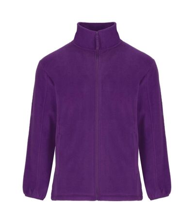Mens Artic Full Zip Fleece Jacket Purple Roly
