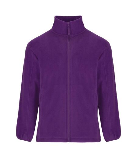 Mens Artic Full Zip Fleece Jacket Purple Roly