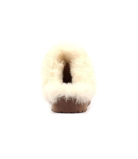 Chaussons Mules Nevis Femme Marron Clair Lunar