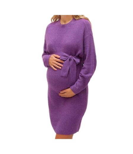 Robe de Grossesse Violette Femme Mamalicious Vala - L