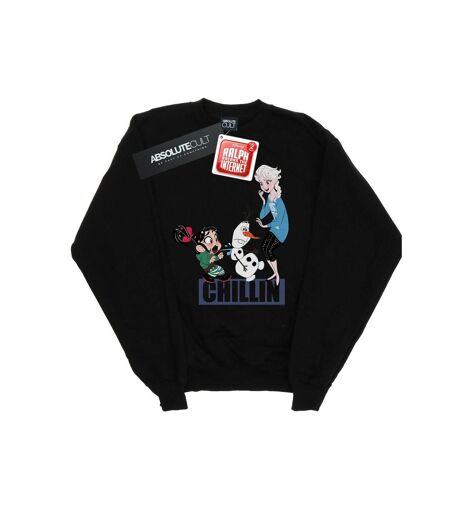 Disney - Sweat WRECK IT RALPH ELSA AND VANELLOPE - Femme (Noir) - UTBI43152