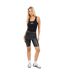 Womens/ladies Leather Effect Cycling Shorts Black Brave Soul-1