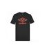 Tee shirt homme col rond en coton 160GSM et logo imprimé 729280 Umbro-1
