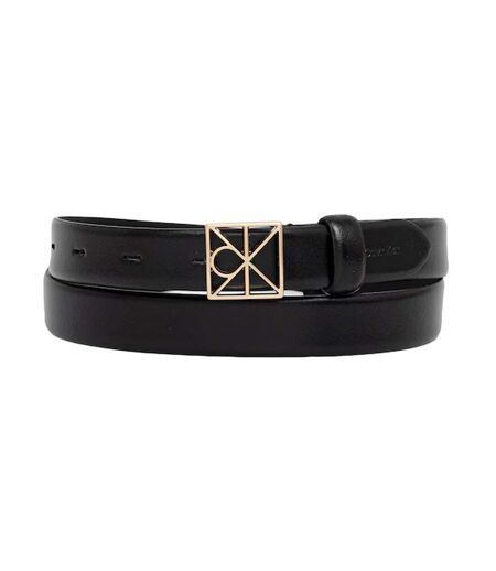 Ceinture noire femme calvin klein jeans emblem