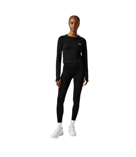 T-shirt Court Manches Raglan Femme Noir Everlast