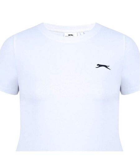T-shirt Motif/style Uni Femme Blanc Slazenger