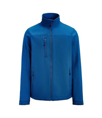 Mens Airwalk Soft Shell Jacket Bright Blue Printer RED