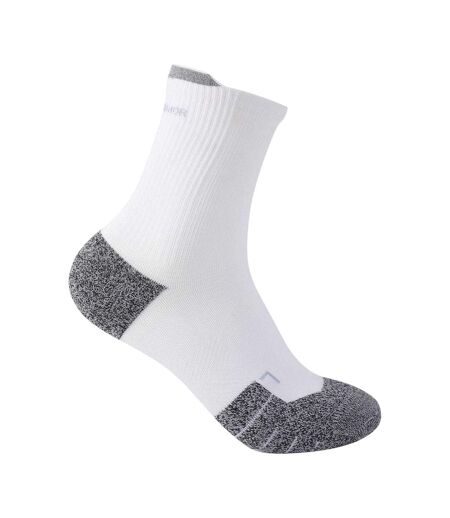 Womens/ladies Running Crew Socks White Grey Karrimor