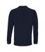 Unisex Adult Planet Long-sleeved Polo Shirt French Navy SOLS-2