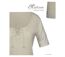 Tee-shirt MAYFLOWER DAMOCLES2 beige à lacets : l'élégance des manches 3/4-4