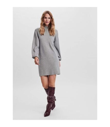Robe pull long col montant