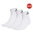 Lot De 3  Socquettes Motif/style Logo Homme Blanc Adidas-1
