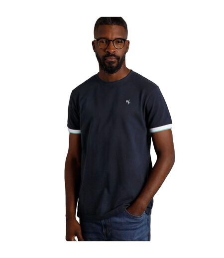 Mens danville pique t-shirt navy Weird Fish